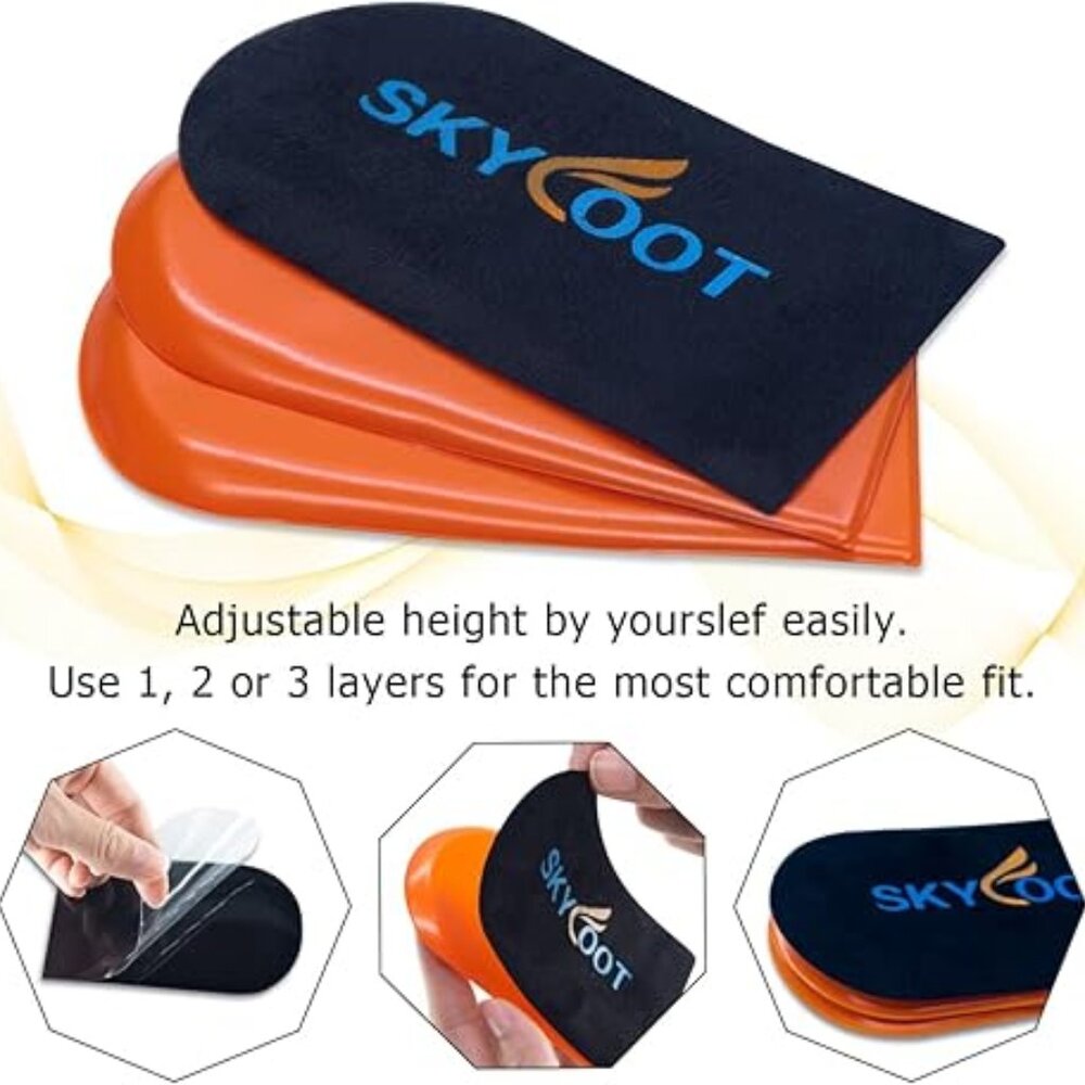 Adjustable Orthopedic Heel Lift cushioned Inserts/insoles - Large, NWT!